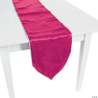 hot pink table runner