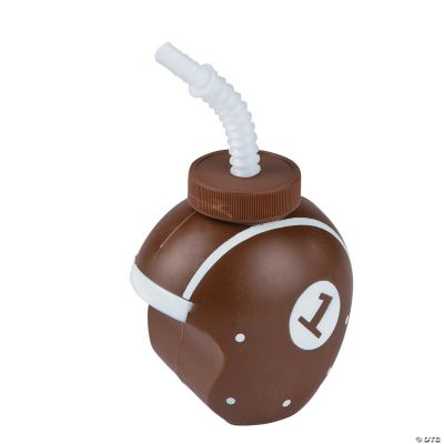 Football Party Molded Cups with Lids & Straws Discontinued
