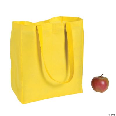 Large Yellow Shopper Tote Bags Discontinued