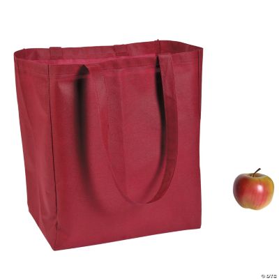 Large Burgundy Shopper Tote Bags Discontinued