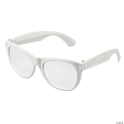White Clear Lens Glasses 12 Pc. Oriental Trading