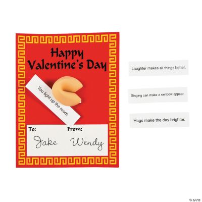 Valentine Cards with Fortune Cookie Erasers Discontinued