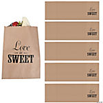 6 x 8 Bulk 50 Pc. Love is Sweet Paper Treat Bags