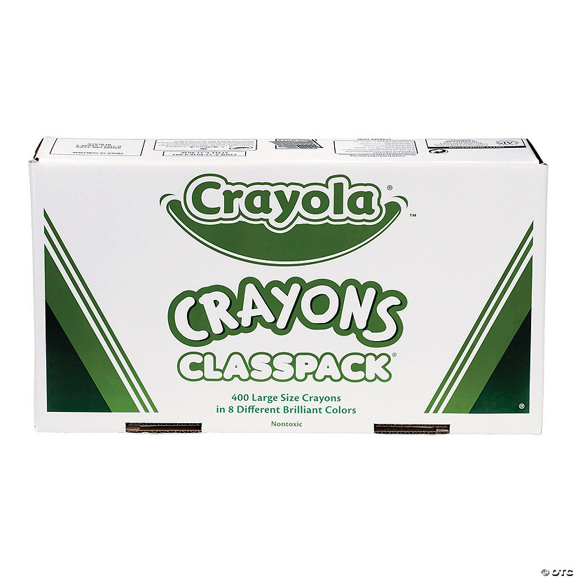  Crayola Crayon Classpack - 400ct (8 Assorted Colors), Large  Crayons for Kids, Bulk Classroom Supplies for Teachers, Back to School, Ages  3+ : Everything Else