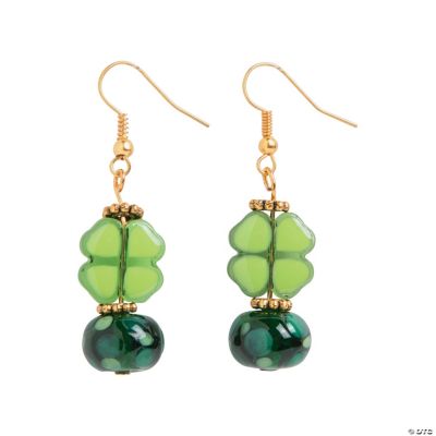 Shamrock Lampwork Earrings Craft Kit Discontinued
