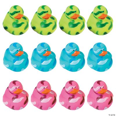 Bright Camo Rubber Duckies Oriental Trading