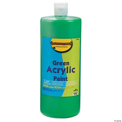 32oz. Washable Green Acrylic Paint Oriental Trading