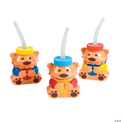 Bear Cups with Straws & Lids Discontinued