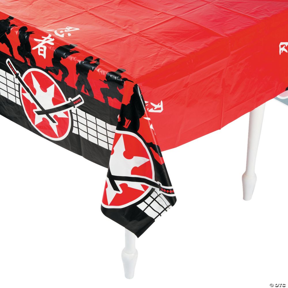 Ninja Warriors Plastic Tablecloth 54x108