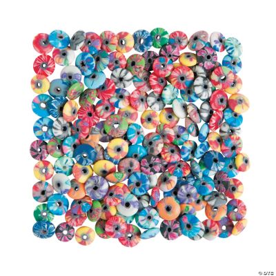 Polymer Flat Disc Beads 8mm Discontinued