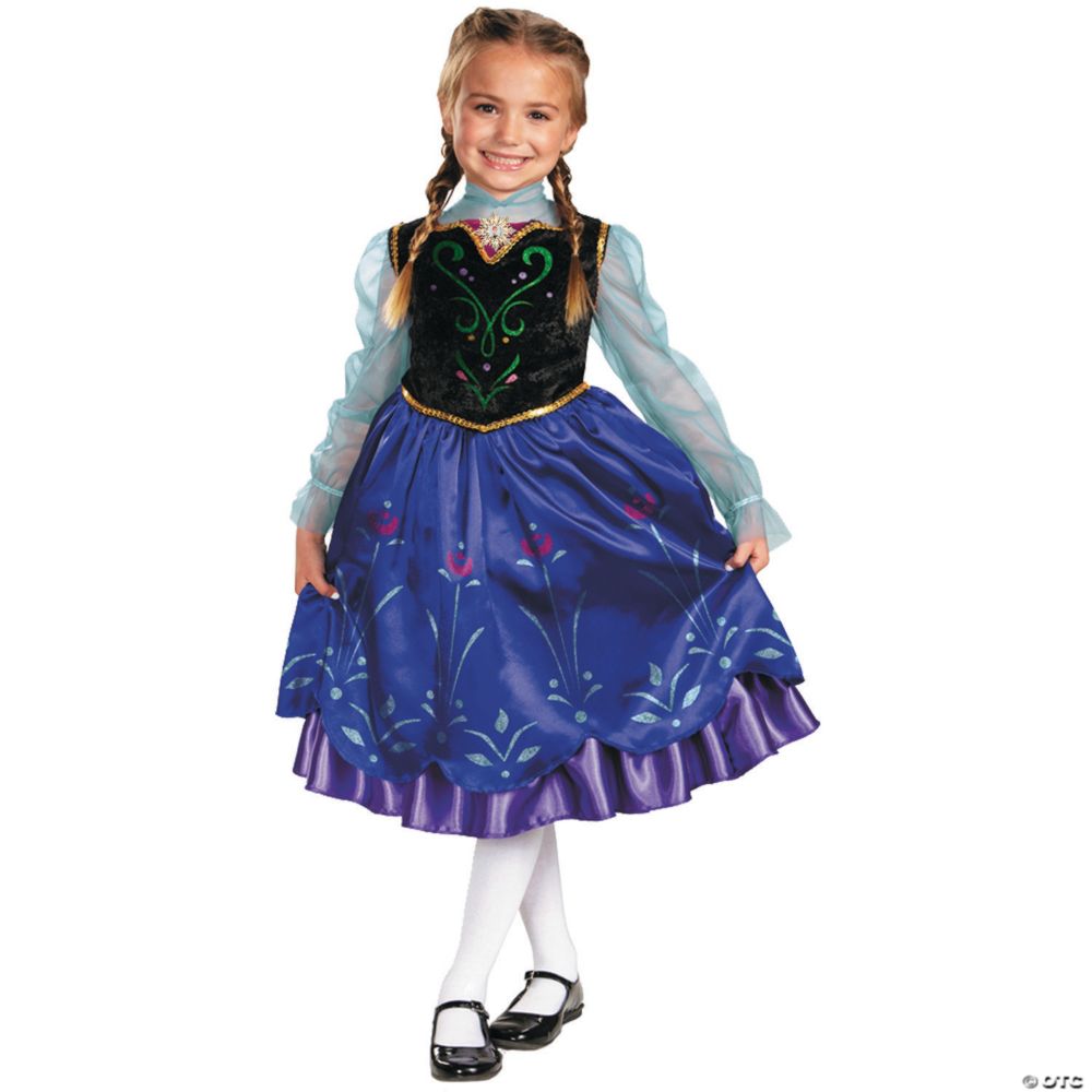 Toddler Girl's Deluxe Disney's Frozen(TM) Anna Costume - 3T-4T