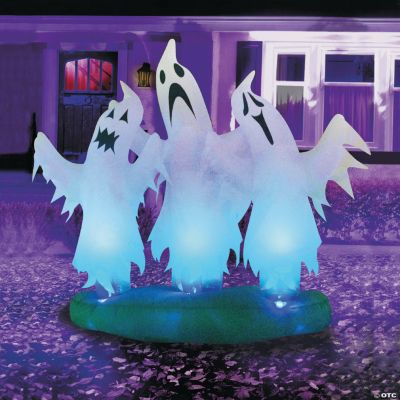 Inflatable Trio of Floating Ghosts Halloween Decoration