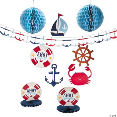 Nautical Boy Baby Shower Decorating Kit Oriental Trading