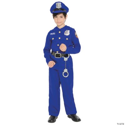 Kid S Blue Police Officer Costume Oriental Trading