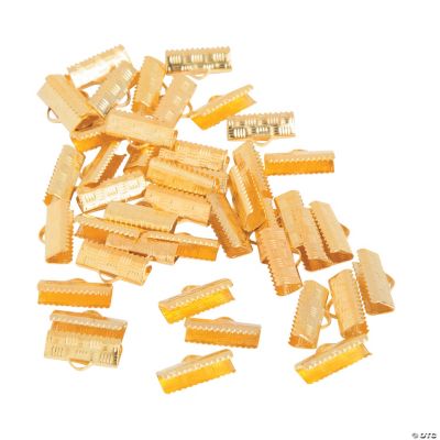 Goldtone Cord Clamps with Loop Discontinued