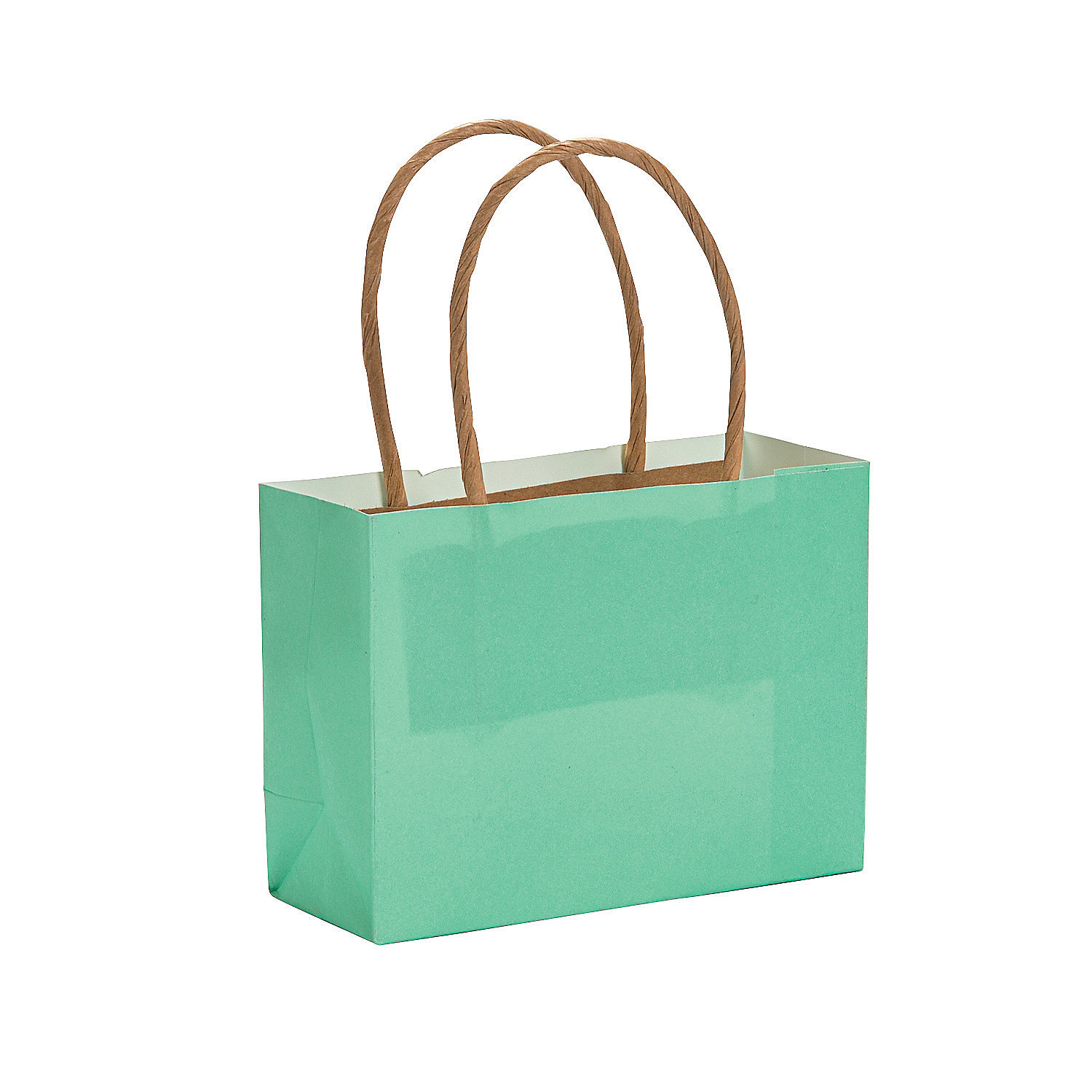 Mini Mint Green Kraft Paper Gift Bags Party Supplies