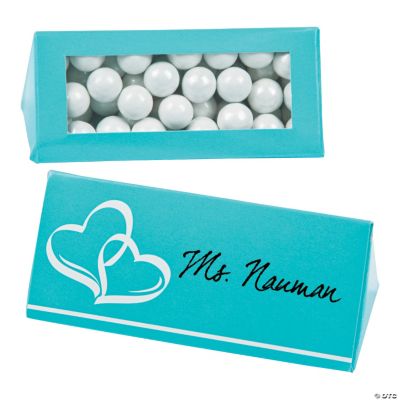 Turquoise Wedding Place Card Favor Boxes Oriental Trading 