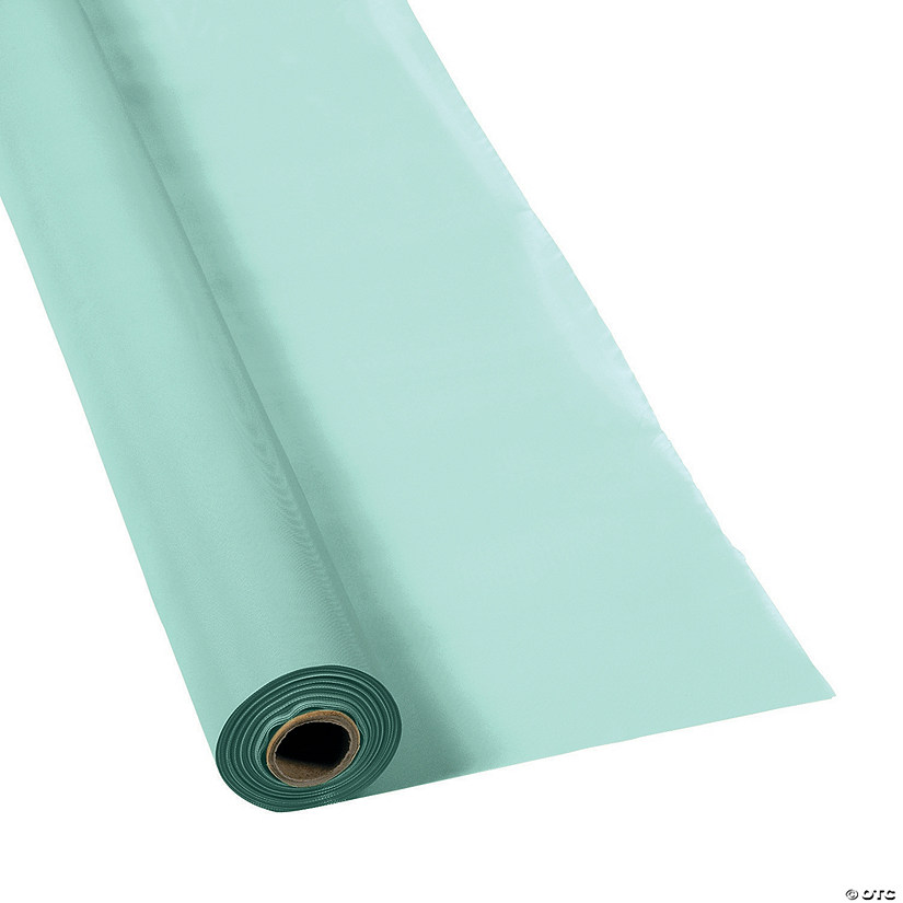 Mint Green Plastic Tablecloth Roll Oriental Trading