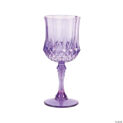 7 Oz 1-Piece Clear Plastic Disposable Wine Goblet - 8 Pack – Posh Setting