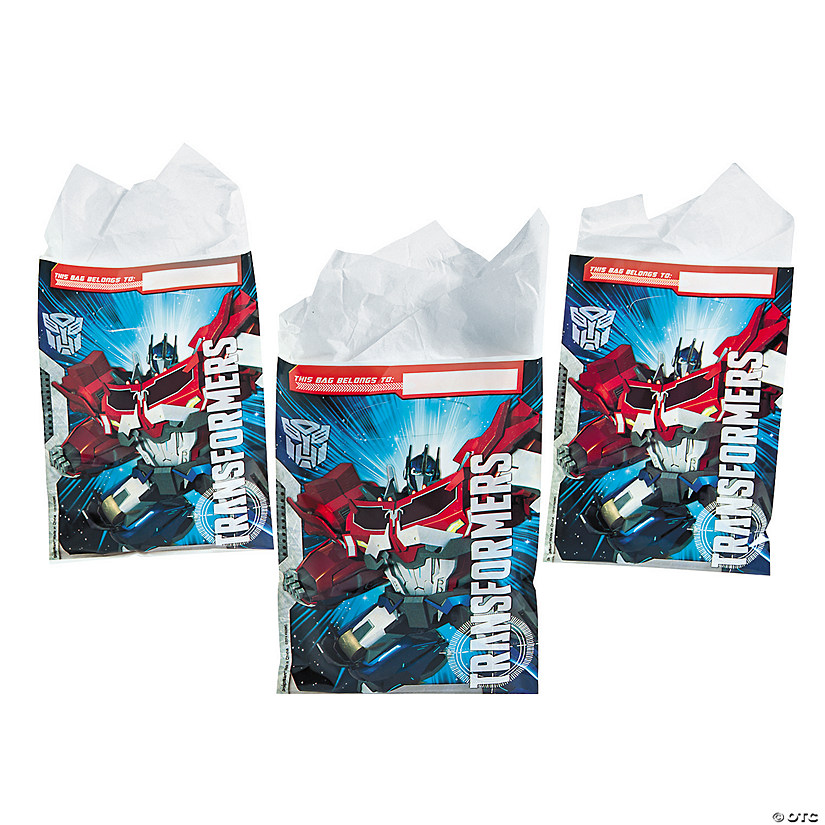 Transformers Birthday Loot Bags Favors & Party Bag Fillers Candy Treats 