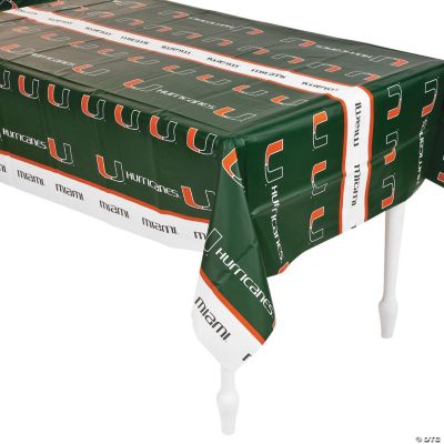 NCAA® University of Miami Tablecloth Discontinued