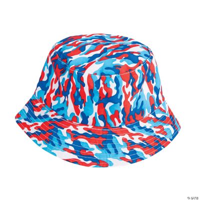 Red, White & Blue Camo Bucket Hats Discontinued