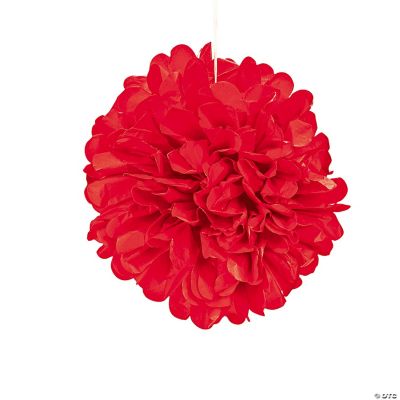 Hanging Tissue Paper PomPom Decorations 6 Pc. Oriental Trading