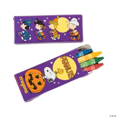 4Color Peanuts® Halloween Crayons 24 Boxes Oriental Trading