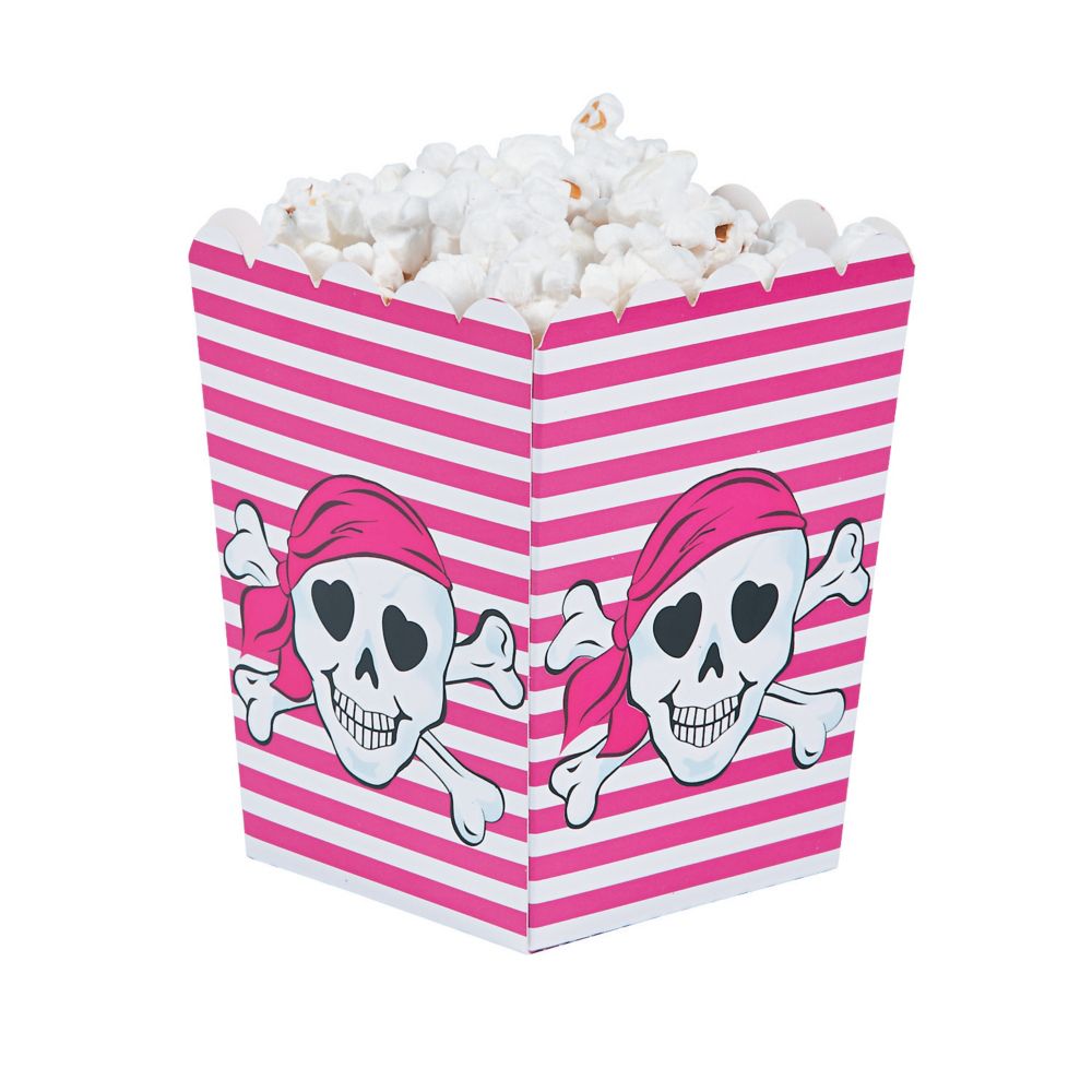 pink pirate popcorn boxes