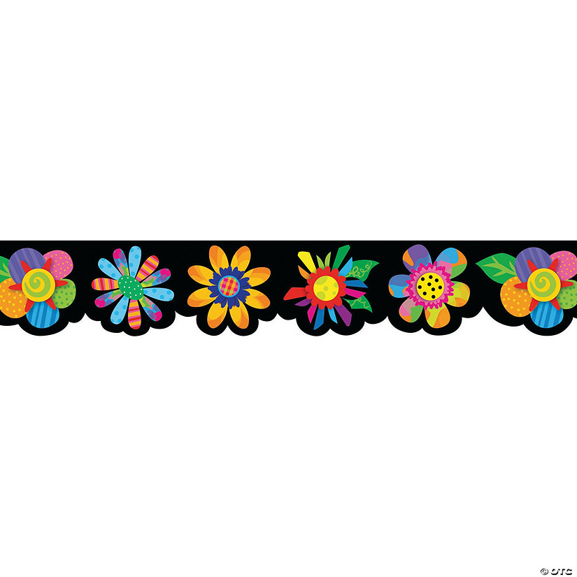 Spring Flowers Bulletin Board Borders Discontinued