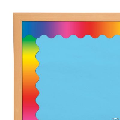 Rainbow Scalloped Bulletin Board Borders - Discontinued