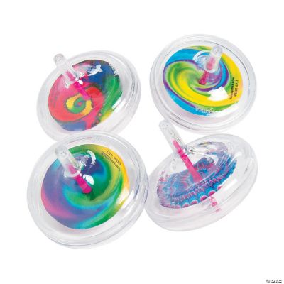 Plastic Swirl Spin Tops