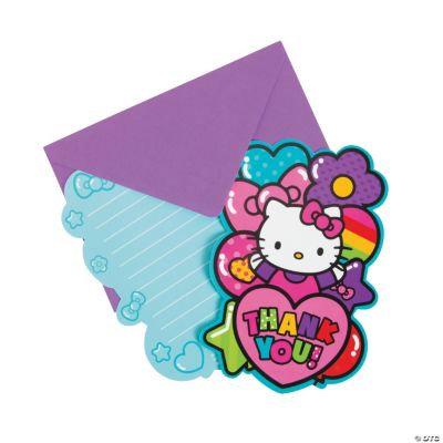 Hello Kitty® Rainbow Thank You Postcard - Discontinued