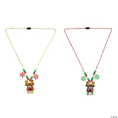 Reindeer Face Necklace Craft Kit Discontinued