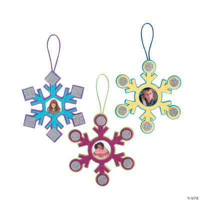 Bright Snowflake Picture Frame Ornament Craft Kit Discontinued 2998