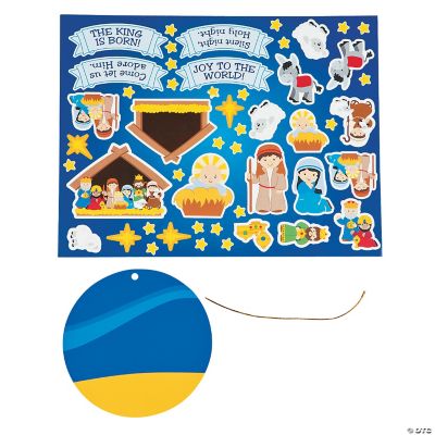 Nativity Sticker Scene Ornaments - Stationery - 24 Pieces | eBay