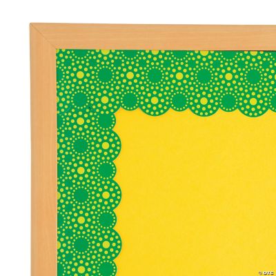 Lots of Dots Green Bulletin Board Borders Discontinued