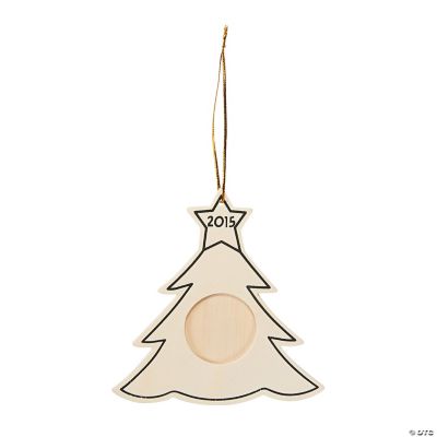 DIY 2015 Christmas Tree Picture Frame Ornaments - Discontinued