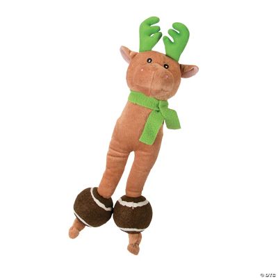 stuffed reindeer dog toy