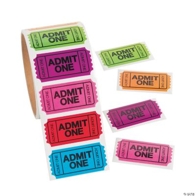 Admit One Ticket Stickers Discontinued