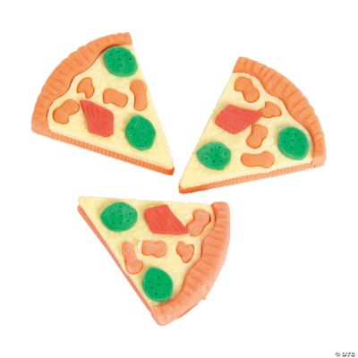 Pizza Erasers Oriental Trading