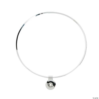 Silvertone Small Snap Collar Necklace - Discontinued