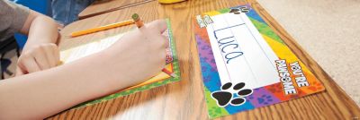 Paw Print Reading Corner