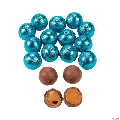 Caribbean Blue Caramel Balls Chocolate Candy Discontinued