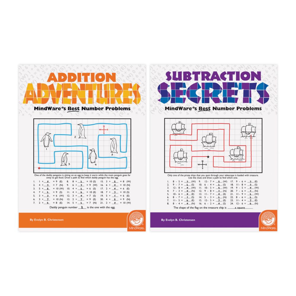 Math Adventures: Set Of 4 Puzzle From MindWare