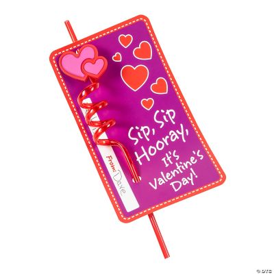 Valentine's Day Heart BPA-Free Plastic Silly Straws - 12 Pc. | Oriental  Trading