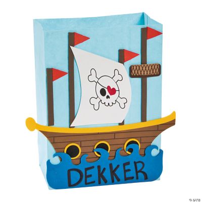 Pirate Ship Valentine Card Holder Craft Kit Discontinued