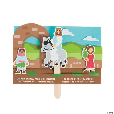 Jesus Enters Jerusalem Pop Up Palm Sunday Craft Kit Makes 12