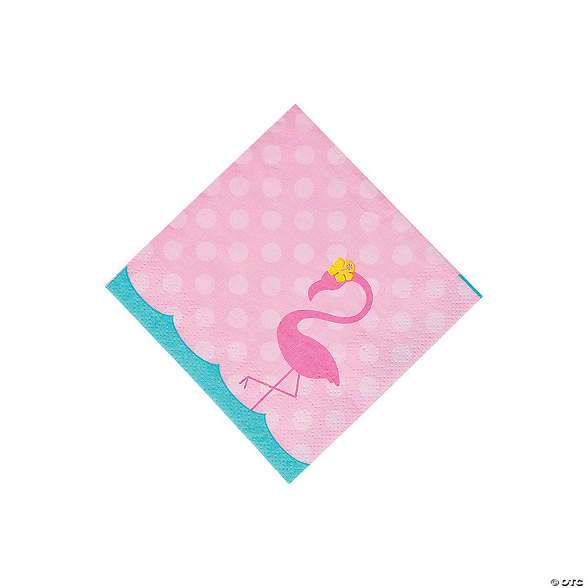 Pack of 20 Flamingos Cocktail Napkins Pretty in Pink