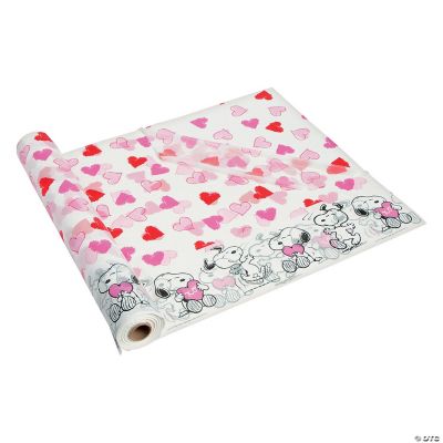 Peanuts® Valentine Plastic Tablecloth Roll - Discontinued